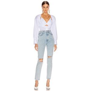 SLVRLAKE Beatnik High Rise Jeans - Time Worn Size 25